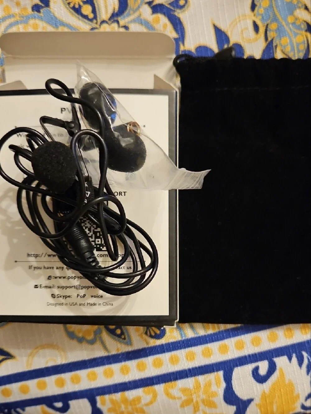 POP voice PV510+ Black Lavalier Microphone